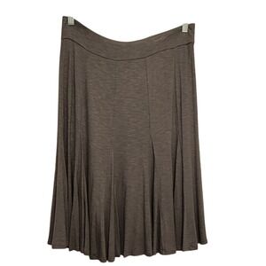 NWT Christopher & Banks Women's Gray Midi Skirt Size L‎